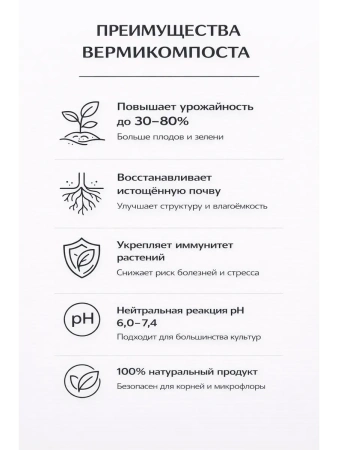Биогумус Вермикомпост 3 л универсальное органическое удобрение для растений Благодатное земледелие